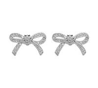 Harewtwy 2 Pcs Cristal Strass Arc Pinces à Chaussures de Mariage Boucles de Chaussures de MariéE DIY Manuel Perle Talons Hauts DéCorations de Fleurs Argent