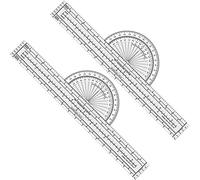 Harewtwy 2 Pièces Traceur Outil de Traçage Traceur D'Aviation Cartes Traceur de Navigation Aérienne Accessoires de Pilote Transparent pour la Navigation Des Pilotes