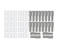 Harewtwy 20pcs 5 mm 1/4 Pouce Étagère en Acier Inoxydable Chevilles Étagères en Métal pour Armoires et Étagères pour la Cuisine, les Bibliothèques et les Chevilles de Support de Plateau de Meubles