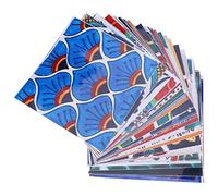 Harewtwy 24 PièCes SéRies Auto-AdhéSif MosaïQue Brique Tuile 3D Autocollant Cuisine Salle de Bain Stickers Muraux -15X15 Cm