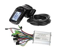 Harewtwy 24V 36V 48V 350W 18A Pouce Accélérateur Scooter Brushless Contrôleur Pièces de Rechange Accessoires Vélo Électrique E-Bike avec Panneau D'Affichage LCD S886