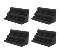 Harewtwy 4 Pcs coin de Bass Trap panneau acoustique mousse d'absorption acoustique de studio 12 x 12 x 24 cm