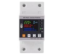Harewtwy 63A TUYA WiFi Smart Fuite de Terre sur Sous-Tension Protecteur Relais Disjoncteur Énergie Puissance KWh Compteur