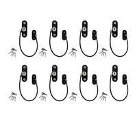 Harewtwy 8 PCS Protection des Enfants Restricteur de Fenêtre Verrouillage de Fenêtre Réglable Bouchon de Sécurité pour Enfants Prévention des Chutes Verrous de Sécurité A