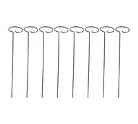 Harewtwy 8 PièCes Belle Plante Support Support Fleurs Anneau de Support MéTal Plante Support Piquets Bonsaï Soutien ArrièRe-Cour Jardin Outil