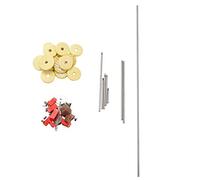 Harewtwy 80 pcs/ensemble Pieces de reparation de flute traversiere Ensemble d'outils de maintenance Vis + 16pcs Tapis de son a trou ouvert Accessoires DIY d'instrument a vent