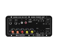 Harewtwy Accueil Microphone Digital D10 Bluetooth Amplificateur Board pour, en Plein Air, Lecture Audio Automobile pour Film, Karaoké, Lecture Musicale