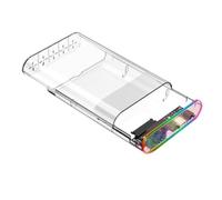 Harewtwy Adaptateur à Haute Vitesse 2,5 Pouces 3,5 Pouces HDD HDD Hard Drive Case RVB Drive du Disque Dur pour PC Ordinateur Portable PLIG