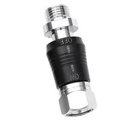 Harewtwy Adaptateur de DéTendeur de PlongéE sous-Marine Connecteur Fileté 9/16 avec Interrupteur Marche/ArrêT Valve BCD Remplacement Moyenne Pression, Style C