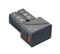 Harewtwy Adaptateur de Voyage Universel avec 1 USB-A QC 3.0 18W et 1 Type C PD 25W Charger pour US EU UK AUS Travel