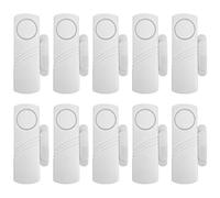 Harewtwy Alarme Magnétique de Porte Sans pour, Capteur D'Ouverture de Porte Anti-Vol, 10 Pièces, Alarme Anti-Vol Sans pour Porte et Fenêtre.