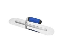 Harewtwy Béton Finition de Finition Truelle en Acier Inoxydable Manche en Plastique Rond Outils Outil à Main 400x100 mm