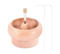 Harewtwy Bricolage Faire des Perles Support de Filature Atelier de Gemmes Projet D'Artisanat en Bois Cordage avec Grand Oeil Les Cadeaux D'Aiguille