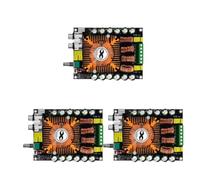 Harewtwy Carte D'Amplificateur de Puissance Numérique Haute Puissance TDA7498E 2.0 HiFi Stéréo Module 160WX2 BTL 220W Prise en Charge avec Ventilateur de Refroidissement 3PCS