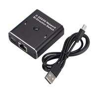 Harewtwy Commutateur Réseau Gigabit Port Réseau RJ45 2 en 1 Sortie Partage de Câble Réseau Répartiteur Réseau sans Prise
