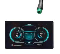 Harewtwy Compteur de Vitesse et Ordinateur de Vélo 24 V 60 V 60 V - Affichage LED Étanche pour Les Vélos avec Un Bouchon de 5pin