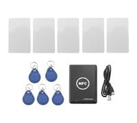 Harewtwy Copieur RFID Duplicateur Porte-CléS NFC Lecteur de Carte à Puce Graveur 13.56MHz Programmeur Crypté USB UID EM4305 Copie D'éTiquette de Carte