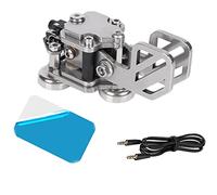 Harewtwy CW Scull Touches Automatiques Radio Automatique Ham Envoyer Un Télégramme Double Pagaie avec Corps en Acier Inoxydable Trois Aimants en Néodyme