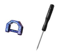 Harewtwy D-Type Multifonctional Backle Key Ring Mini Titanium Alloy Car Bardle Multi-Tool Car Backle Outdoor Gear
