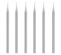 Harewtwy de 6 Fraises à Billes, Fraises Sphériques à Tige de 3/32 Pouces, Mèches de Sculpture de (0,8 Mm) Durables