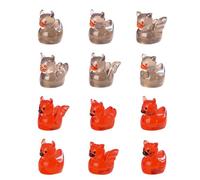 Harewtwy Décor de Bureau Luminous Mini Ducks 50 PCS Halloween Home Decor Fairy Garden Accessoires Satan Duck Satan