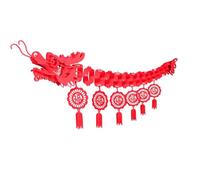 Harewtwy Décorations de Plafond de Dragon Chinois Décorations de Dragon Chinois avec 6 Porte- Cadeaux de Fête du an Lunaire pour Magasin