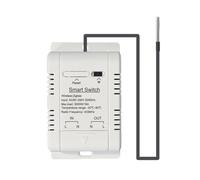 Harewtwy Interrupteur de Température Intelligent WiFi avec Capteur 1M Capteur 16A Commutateur de Température Prend en Charge le Contrôle Vocal