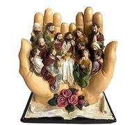 Harewtwy la DernièRe CèNe ScèNe JéSus et Les 12 Disciples Statue Religieuse ChréTienne Catholique Figurine DéCor DéCoratif Cadeau-A