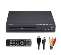 Harewtwy Lecteur DVD M238 HD 1080P Disc Player avec Télécommande, Prend en Charge USB MP3 MP4, Lecteur DVD à Domicile pour Les Projecteurs TV, Plug