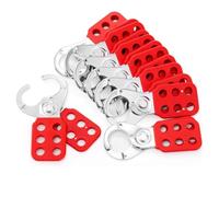 Harewtwy Lot de 8 Loquets de Verrouillage, de Verrouillage Inviolable, Loquet de Verrouillage de 1 Pouce de Diamètre de Mâchoire avec Verrouillage à 6 Trous