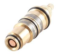 Harewtwy Mélangeur de Douche avec Soupape Thermostatique de Remplacement en Laiton - Kit de Réparation de la Vanne de Mélange Du de Douche en Argent