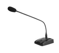 Harewtwy Microphone de Conférence Filaire Professionnel pour Bureau, Microphone à Col de Cygne à Condensateur pour la Radiodiffusion et la Prise de Parole.