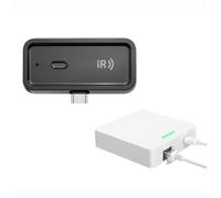 Harewtwy Mini Smart Zigbee IR Remote Control Smart Home Infrared Remote Controller avec Zigbee LAN Gateway pour Air Climating TV
