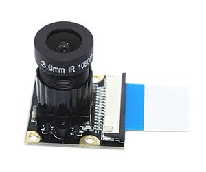 Harewtwy Module de CaméRa 1080P 5 Millions de Pixels 1.8 Ouverture 75° Grand Angle OV5647 Puce pour 2/4/3B +