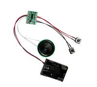 Harewtwy Module D'Enregistrement de Puce Sonore Enregistrable à Commande Lumineuse de 4 Minutes avec Pile Sèche et Lecture à Détection de Lumière, Enregistrement