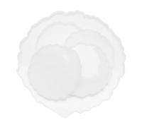 Harewtwy Moules en RéSine de Silicone, 1 PièCe SéRie Grand Moule à Plateau en RéSine + 4 PièCes SéRies Moules à Dessous de Verre, Moules à Plateau, Moules éPoxy à Plateau et sous-Verre