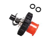 Harewtwy Nouveau PCP Scuba Diving Fill Station Copper 300Bar Din Valve avec 8MM Quick Disconnect Male Plug,Noir