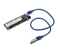 Harewtwy PCIE PCI-E PCI Express X1 vers PCI Carte de Bus de Carte de Adaptateur Haute Efficacité Convertisseur Câble USB 3.0 pour PC de Bureau