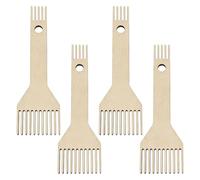 Harewtwy Peigne à Double Extrémité pour Franges DIY Outils Tressés pour Débutants Tricotage et Couture Artisanale pour Pulls
