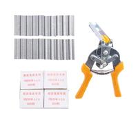 Harewtwy Pince à Anneau à Clous de Type M, Pince à Anneau à Ongles de Type M Pince à Anneau à Ongles de Type M éPaissie pour Attacher Manuellement (Clou M + 3000 Clips)