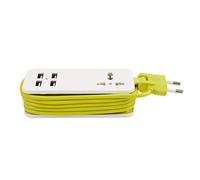 Harewtwy Prise éLectrique de Rallonge Ports de Charge Portables Voyage USB Bande de Charge Domestique Prise de Courant Prise de Courant Intelligente Chargeur Mur Prise UE 7 Trous