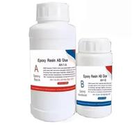 Harewtwy Résine Époxy AB pour Réparation de Fibre de, Colle Forte pour Pièces de Voiture et de Vélo, Kit de Résine Époxy Transparente A100g-B27g