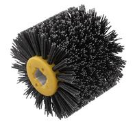 Harewtwy Roue de Tréfilage Abrasive à 80 Grains, Brosse de Brunissage à Tambour en de Nylon, Roue de Ponçage Résistante à L'Usure pour le Bois