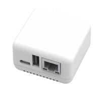 Harewtwy Serveur D'Imprimantes Serveur Imprimé NP330 Network 100Mbps USB 2.0 RJ45 Connectio EU Plug