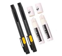 Harewtwy Stylo de Marqueur de Tissu Effacable de Chaleur pour la Couture, Broderie, Recharge de Remplissage de Courtepointe 2 Stylos + 40 Recharges