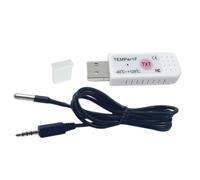 Harewtwy Thermomètre USB Capteur de Température pour Ordinateur Sonde de Température Aquarium Industrie Moniteur à Distance TEMPer1F