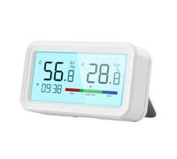 Harewtwy Tuya Smart WiFi Capteur de Température et D'Humidité Thermomètre et Hygromètre Sans avec Alarme de Liaison à Distance LCD pour - Facile à Utiliser