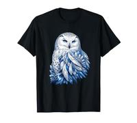 Harfang des neiges Bleu Cristal Fantasy Arctic Wildlife T-Shirt