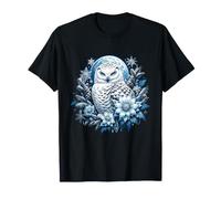 Harfang des neiges Mystique, Lune d'hiver, forêt enchantée T-Shirt