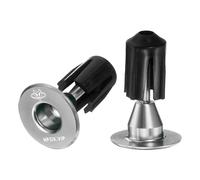 HARFINGTON Bouchons d'extrémité de guidon de vélo en aluminium 6061 - 19,8 g - Extensible - Verrouillage - Pour VTT, vélo de route, BMX, vélo à pignon fixe, gris